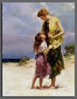 Pino Daeni - Impression oil painting.